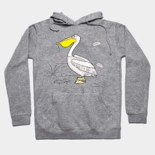 Pensive pelican Hoodie